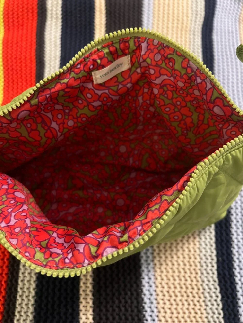 Vera Bradley Featherweight Large Pouch - Spinach Green